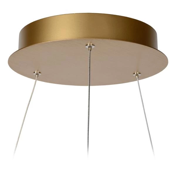 Lucide VIDAL - Pendant light - Ø 58 cm - LED Dim. - 1x48W 2700K - Matt Gold / Brass - detail 1